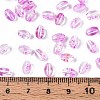 Baking Paint Transparent Glass Beads DGLA-T004-06F-4