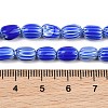 Handmade Millefiori Glass Oval Beads Strands LK-Z001-02A-01-4