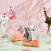 Valentine's Day Rectangle Transparent PVC Storage Bags with Handle ABAG-WH0038-38-5