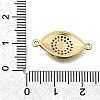 Brass Micro Pave Clear and Black Cubic Zirconia Connector Charms KK-P336-11G-3