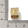 Brass Cubic Zirconia Beads KK-Q818-01E-G-3