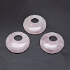Natural Rose Quartz Pendants G-P384-A-1