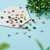 Beadthoven 100Pcs 5 Color Stainless Steel Pendants STAS-BT0001-14-17