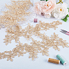 Flower Polyester Embroidery Lace Appliques DIY-WH20011-03D-4