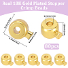 80Pcs Brass Crimp Beads KK-BBC0025-89G-2