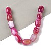Natural Banded Agate/Striped Agate(Dyed & Heated) Beads Strands G-H324-01C-2