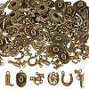 120Pcs 6 Styles Tibetan Style Alloy Pendants FIND-HS0002-13B-1