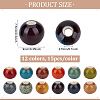 180Pcs 12 Colors Handmade Porcelain Beads PORC-PH0001-43-2