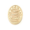 Golden Tone Wax Seal Brass Stamp Heads AJEW-U008-02G-21-2