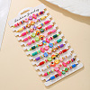 12Pcs Polymer Clay Beads Braided Bead Bracelets FS-WGD3FD0-01-3