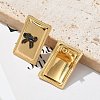304 Stainless Steel Acrylic Stud Earrings for Women LS-STAS-Z117-06G-3