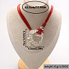 Bohemian Double Ring Alloy Pendant Waxed Imitation Leather Cord Necklaces for Women FS-WG722D8-01-2