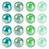20Pcs 4 Colors UV Plating Opaque Acrylic Beads MACR-TADJ0001-03A-2