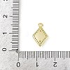 Brass Micro Pave Clear Cubic Zirconia Pendants LS-KK-L238-21G-3