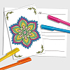 AHADERMAKER 1 Set Coloring Paper Greeting Cards Sets AJEW-GA0007-26C-5