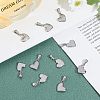 304 Stainless Steel Charms STAS-UN0013-45P-4