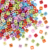 300Pcs Opaque Acrylic Beads OACR-SC0002-68-1