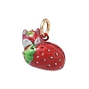 Spray Painted Brass Charms KK-CBAEB58-17-1