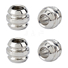 4Pcs Drum 304 Stainless Steel European Beads STAS-DC0017-29-1