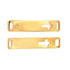 201 Stainless Steel Connector Charms STAS-D244-31G-E-1