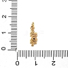 304 Stainless Steel Micro Pave Cubic Zirconia Charms STAS-D364-01G-4