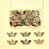 25Pcs 5 Colors Alloy Enamel Pendants ENAM-FS0003-30-8