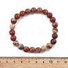 Natural Red Jasper Bead Stretch Bracelets X-BJEW-K212-B-012-4