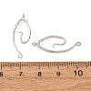 Textured Brass Connect Charms KK-CBAD6B8-02P-3