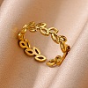 304 Stainless Steel Finger Rings for Women RJEW-U060-02G-1