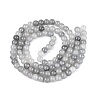 Baking Paint Crackle Glass Beads Strands GLAA-Q106-03A-02-2