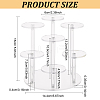 7-Tier Round Transparent Acrylic Display Stand Risers ODIS-WH0026-04-2