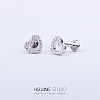 Titanium Steel Micro Pave Clear Cubic Zirconia Cartilage Earrings for Women Men WG126FA-13-1