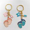 Footprint Alloy Enamel Keychain KEYC-AL0004-1