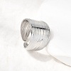 5Pcs 304 Stainless Steel Open Cuff Rings for Women RJEW-K313-08P-2