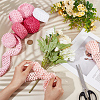 BENECREAT 14M 7 Style Pink Series Elastic Crochet Headband Ribbon OCOR-BC0005-35-3