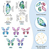 DIY Butterfly Wings Dangle Earring Making Sets DIY-TA0013-27-3