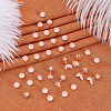 32Pcs Brass Ear Nuts KK-ME0003-62RG-4