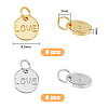 SUPERFINDINGS 16Pcs 2 Style Brass Charms KK-FH0005-34-2