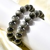 Grade AA Natural Eagle Eye Stone Round Beads Stretch Bracelets for Women BJEW-L712-B05-12mm-1