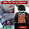 2Pcs 2 Styles Printed Polyester Hanging Car Trash Bags ABAG-DR0001-17-7