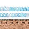 Electroplate Crackle Imitation Jade Glass Beads Strands EGLA-Q135-01A-C03-4
