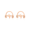 Fashionable Stainless Steel Earbuds for Women's Daily Wear OO6241-3-1