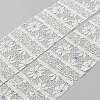 Polyester Flower Lace Ribbons with Paillettes OCOR-WH20048-04C-2
