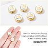 BENECREAT Brass Enamel Beads KK-BC0004-57-3