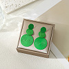 3-Round Alloy Dangle Stud Earrings FS-WG460DD-07-1