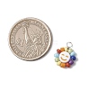 Acrylic & Glass & Copper Pendants PALLOY-JF03892-01-2