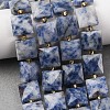 Natural Blue Spot Jasper Beads Strands G-F839-A15-01-1