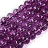 Crackle Transparent Glass Beads Strands GLAA-N074-02B-05-1