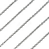 Brass Coated Iron Flat Cable Chains CH-TAC0007-01B-12