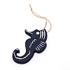 MDF Board Pendant Ornaments HJEW-WH0014-20C-1